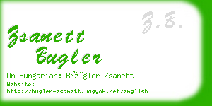 zsanett bugler business card